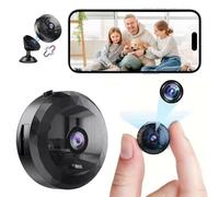 DVONE Mini Caméra Espion, WiFi 1080P HD Mini Caméra de Surveillance Interieur/Extérieur sans Fil avec Audio et Vidéo, avec Enregistrement Longue Batteries, pour l'extérieur/intérieur