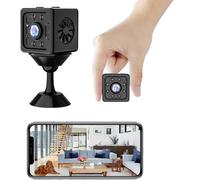 Mini caméra, Full HD 1080p, Wi-Fi, caméra de surveillance intérieure, mini caméra de diffusion en direct, application pour téléphone portable avec batterie longue, mini caméra avec détecteur de