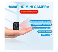 Mini caméra HD 1080P Caméscope Night Vision Mini en Plein air Dv Enregistreur vidéo Vocal Action Micro Cam Recorder Enregistreur vidéo(Plus 32GB TF Card)