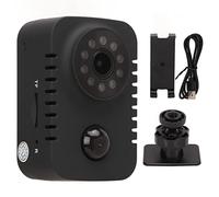 Mini Caméra MD29 avec Support Universel, Caméra Portable Compacte HD 1080P avec Objectif Grand Angle, Caméra Infrarouge PIR, Prise de Vue en Perspective à la Première Personne,