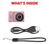 Mini caméra numérique avec batterie à écran,caméscope compact pour enfants,enregistreur vidéo de sport intérieur et extérieur,caméra Linge révélatrice,0-128G,1080P - Type S5-P-128GB