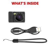 Mini caméra numérique avec batterie à écran,caméscope compact pour enfants,enregistreur vidéo de sport intérieur et extérieur,caméra Linge révélatrice,0-128G,1080P - Type S5 Cam-16GB