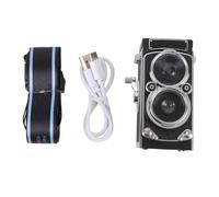 Mini Caméra Numérique Vintage, Portable de Style de Style TLR Retro TLR, Petite Caméra Compact, Vidéo FHD 1080p, Autofocus 12MP, 1200mAh, Carte Mémoire Intégrée (128GB)