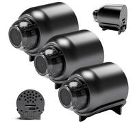 Mini caméra oculaire 3 pièces, Mini caméra Wi-FI HD 1080p à Vision Nocturne, Micro-Moniteur Grand Angle avec Lecture vidéo, contrôle par Application pour Maison, Bureau, Magasin, entrepôt, c