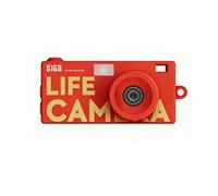 Mini caméra portable 2K HD ultra compacte, porte-clés et collier de 21 g, petit enregistreur vidéo POV avec objectif grand angle pour les étudiants en voyage (rouge)