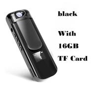Mini caméra Portable Mini DV 1080P Complet HD H.264 Stylo caméra Vocal enregistreur Stylo Micro Corps Camara DVR Caméra vidéo mp3 Enregistreur vidéo(Black 16GB)