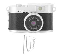 Mini caméra Porte-clés 1,47 Pouces 2K FHD vidéo 2MP Photo, enregistreur vidéo de Poche, écran Couleur intégré 4 filtres LED Flash Rechargeable Petit Appareil Photo numérique (Black)