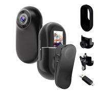 Mini Camera Sport 1080P avec Support Magnétique,Caméra Action,Caméra Voyage Vlog,Écran HD Pleine Vue 0,96 Pouce,Étui De Protection Étanche en Silicone pour Cycliste,Aventurier De Plein Air,Vlogger