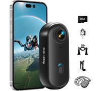 Mini Camera Sport,4K Action Cam Wifi Et Carte Mémoire 16 Go,Caméra Pov Sous-Marine Étanche Jusqu'À 30 M,360 ° Pour Casque De Vélo,Caméra Corporelle,Bodycam,Camera Waterproof,Petite Caméras