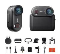 Mini Caméra Sport 4K avec Action Pod & 64GB Intégrée, Stabilisation EIS 6-Axes, Camera Portable Étanche 10M, Caméra POV avec Pendentif Magnétique et Clip Rotatif (Easy Clip) pour Vlog/Moto/Vélo