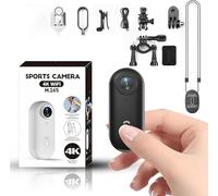Mini Camera Sport 4K Camera Piéton Portable POV 120° Wide-Angle Caméra Sport avec Clip Arrière 360° Format Audio et Vidéo Enregistrement POV Mains Libres Action Cam pétanche 30m Our Casque Cyclisme