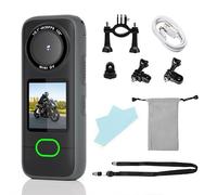 Mini Camera Sport GPS 4K 30FPS, Enregistreur POV Mains Libres avec Écran Tactile IPS 1.4", Camera Vlog IPX6 Étanche, Double Microphone, APP WiFi, Action Cam Batterie 1200mAh pour Velo, Moto, Randonnée
