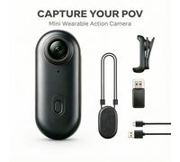 Mini caméra Vlog HD 4K avec WiFi, caméra d'action Portable sans fil pour sport, voyage, photographie, enregistreur vidéo de poche UHD Pro 4K (BK-Lite)