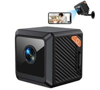 Mini Caméra WiFi sans Fil | Babyphone Vidéo Connecté 1080P | Recharge par USB Intelligente Compatible Carte Mémoire Utilisation Intérieure Extérieure Jardin Garage Chambre