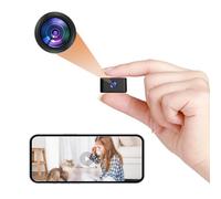 Mini Caméras Espion WiFi Camera Espion - Caméra Cachée, 1080P Intérieure/Extérieure sans Fil Portable Micro Camera, Angle Ultra Large avec Détection de Mouvement, Real-Time Viewing avec APP