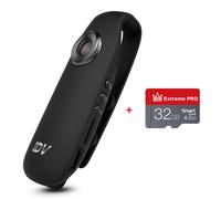 Mini caméscope numérique DV HD 1080P 130 Enregistreur vocal vidéo pour moniteur de sécurité à domicile Police Sport Moto Vélo, carte mémoire 32 Go