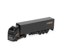 BBurago – Camions 1/72 avec remorque – en métal – Scania et Volvo – Assortiment 4 modèles