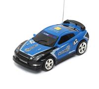 Mini Can Remote Radio Control Racing Rc Car Vehicles Model Led Light,Bleu
