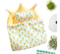 Mini canapé-lit pour - Ensemble 3 pièces Compatible avec Taille 20 cm avec oreillers | Meubles de Chambre à Coucher Mignons, Accessoires de Figurines en Peluche, Couverture de Matelas Doux pour
