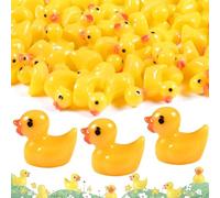 Mini Canard, 100 Petits Canards, Mini Canard en Plastique 100, Canard en Plastique, Petit Canard, Mini Canards, pour Bricolage - Aquarium Jardin Paysage - Maisons De Poupée