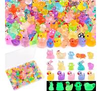 Mini canard flamant rose en résine, petit animal rose mignon pour décoration de jardin, maison de poupée, paysage, aquarium, loisirs créatifs