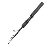 Mini canne à pêche légère en fibre de carbone de 150 cm avec pointe flexible pour une meilleure détection et contrôle des morsures