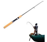 Mini Canne à Pêche Pliage Tige de Pêche Télescopique de Glace Antidérapant, Grille de connexion renforcée avec anneau magnétique