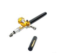 Mini canne à pêche télescopique et moulinet pliable Style stylo 1 4 m Design portable avec bobine en alliage d'aluminium avec contrôle de résistance pour la pêche personnalisée