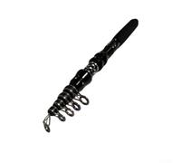 Mini canne à pêche télescopique ultra courte avec construction en fibre de carbone et design pliable portable adaptée pour sac à dos de voyage (1,5 m)