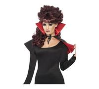 Mini Cape De Vampire Rouge Et Noire - Taille Unique