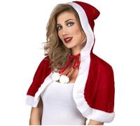 Mini cape Mère Noel Adulte Blanc