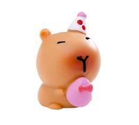 Mini Capybara Figures - Easter Table Decoration | Holiday Figurine Ornament,for Bookcase Windowsill Bookshelf Display Cabinet Dressing Table Nightstand Bedside Study Bedroom Living Room