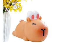 Mini Capybara Figurine - Easter Home Decoration - Holiday Figurine Ornament | for Bookcase Windowsill Bookshelf Display Cabinet Dressing Table Nightstand Bedside Study Bedroom Living Room