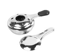 Mini Caquelon à Fondue en Acier Inoxydable, Maintien au Chaud | Poignée Résistante à Chaleur, Base Stable, Couvercle Protecteur, pour Beurre et Sauce