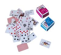 Mini Card Deck - Mini Fun Miniature Poker Playing Cards, Tiny Travel Size Deck For Game Nights, Compact Standard Poker Cards | Portable Card Game For Friends Family Camping Party Favor Travel Adults W