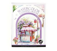 Mini carnet d'aquarelle à 3 plis pour débutants, mini carnet d'exercices d'aquarelle, kit créatif de soulagement du stress, livre de peinture à l'aquarelle, ensembles de voyage pour la relaxation et