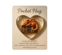 Mini carte de | Compagnon souvenir inspirant | Carte de poche 3D en forme de cœur pour lui, elle, adolescents, famille, garçons, étudiants, adultes, amis, anniversaire, Noël, Pâques