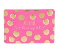 Mini Carte De Voeux - Amour / Amitié - Pour Toi Car Tu Es Superbe ! G