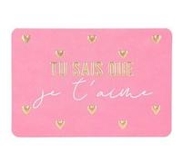Mini Carte De Voeux - Amour / Amitié - Tu Sais Que Je T' Aime G