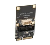 Mini Carte d'extension Avant PCIE, Transmission Stable 19 Broches Mini PCIE vers USB3.2 Carte d'extension Plug and Play Alimentation Stable USB Hot Swap pour pour PC