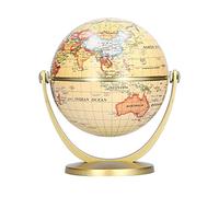 Mini carte du monde de la Terre, édition anglaise, globe flottant rotatif de géographie de la terre avec support pour bureau, maison et bureau