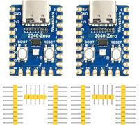 Mini Carte Microcontrôleur Raspberry Pi 2040-Zero basée sur Le Processeur Arm Cortex M0+ Double C?ur Raspberry-Pi 2040 pour C/C++/Python (2 pièces)
