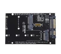 Mini carte PCI-E convertisseur pour disque dur M.2 mSATA SSD vers SATA 3 Adaptateur 2