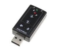 Mini carte son externe USB,adaptateur audio 3D 7.1 canaux,convertisseur + casque 3.5mm,microphone pour PC,ordinateur de bureau,ordinateur portable
