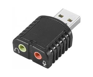 Mini carte son usb entree/sortie