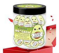 Mini cartes de notes - 60 pièces compactes, en forme d'avocat positif, cartes en pot d'avocat pour petite amie, épouse, petit ami, Mare, messages et cadeaux amusants et réfléchis, égayent la journée d