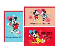 Mini cartes de Saint-Valentin Hallmark Disney Mickey et ses amis pour les enfants l' cole (18 cartes de Saint-Valentin avec enveloppes)