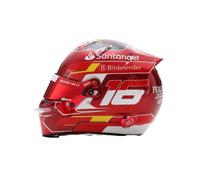 Mini casque de collection - FERRARI - Charles Leclerc Abu Dhabi 2024 - Échelle 1:5 - Résine & plastique - Livré monté
