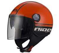Mini Casque ouvert Modèle Capital 2 Duo Rid ON Orange Noir