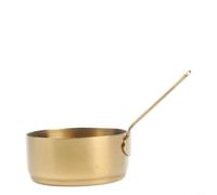 Mini casserole à lait en acier inoxydable à 100 trous pour lave-vaisselle, porridge, café, sauce pour bébé, résistante à la chaleur avec suspension Ml Butter Secure, doré (100 ml)